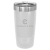 Polar Camel 20 oz. White Ringneck Tumbler with Slider Lid